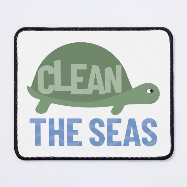 Item preview, Clean the seas turtle saying designed and sold by Innet.