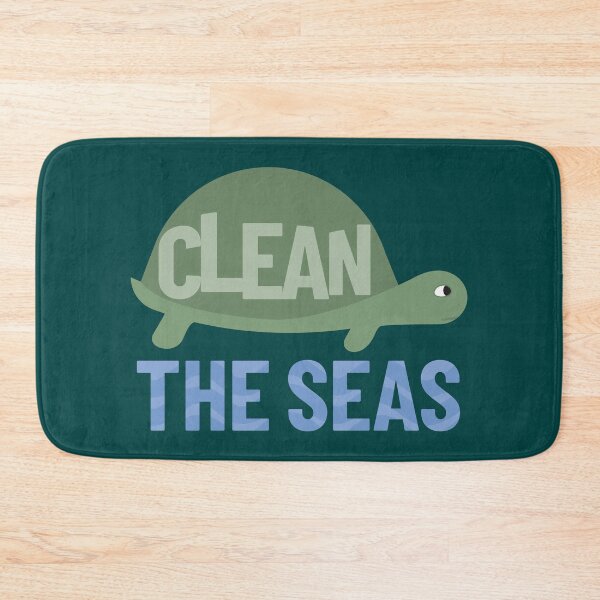 Item preview, Clean the seas turtle saying designed and sold by Innet.