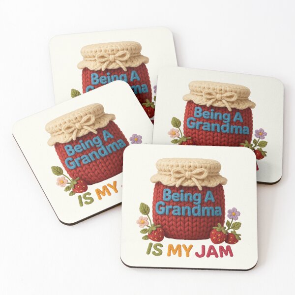 Item preview, Being A Grandma is My Jam Promoted to Nana Vintage Faux Yarn designed and sold by SunfullyYours.