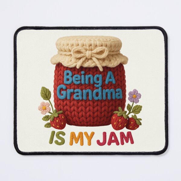Item preview, Being A Grandma is My Jam Promoted to Nana Vintage Faux Yarn designed and sold by SunfullyYours.