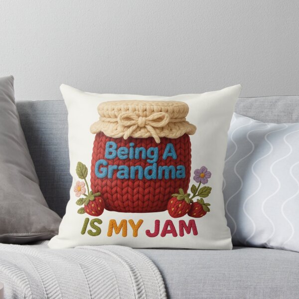 Item preview, Being A Grandma is My Jam Promoted to Nana Vintage Faux Yarn designed and sold by SunfullyYours.