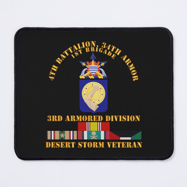 Item preview, Army - 4th Bn, 34th Armor - 3rd Armored Div - Desert Storm Veteran designed and sold by Military Insignia Products.
