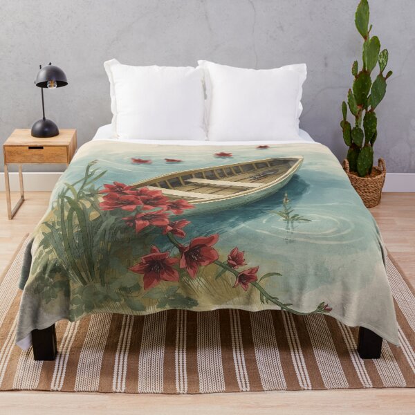 Item preview, Amaryllis Boat – Cottagecore Dreamscape designed and sold by Deezyned.