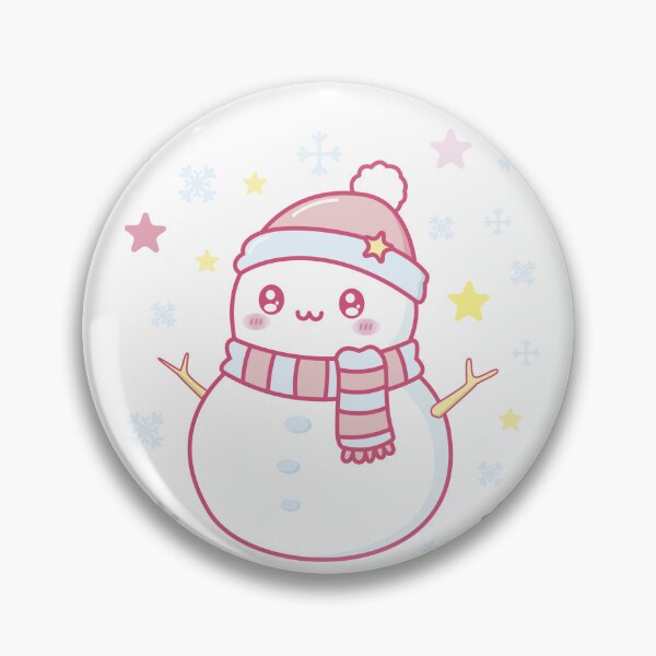 Item preview, Thank You Snow Much Cute Kawaii Snowman Pastel Winter Christmas Pun designed and sold by happytulipco.