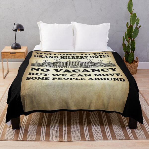 Item preview, Nerdy Vintage Welcome to the Grand Hilbert Hotel No Vacancy But We Can Move Some People Around Math Teacher Black Text Parchment designed and sold by MathWare MathClips.