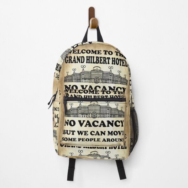 Item preview, Nerdy Vintage Welcome to the Grand Hilbert Hotel No Vacancy But We Can Move Some People Around Math Teacher Black Text Parchment designed and sold by MathWare MathClips.