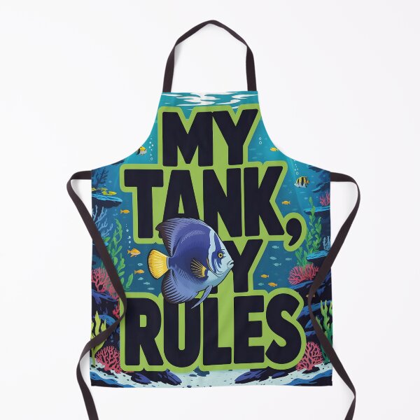Item preview, Don't Touch The Glass - Funny Aquarium Rules and Fish Keeper designed and sold by TankTherapyArt.