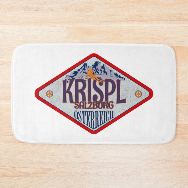 Item preview, Krispl, Salzburg, Osterreich, Austria, Vintage skiing badge design designed and sold by Wanderful-roads.