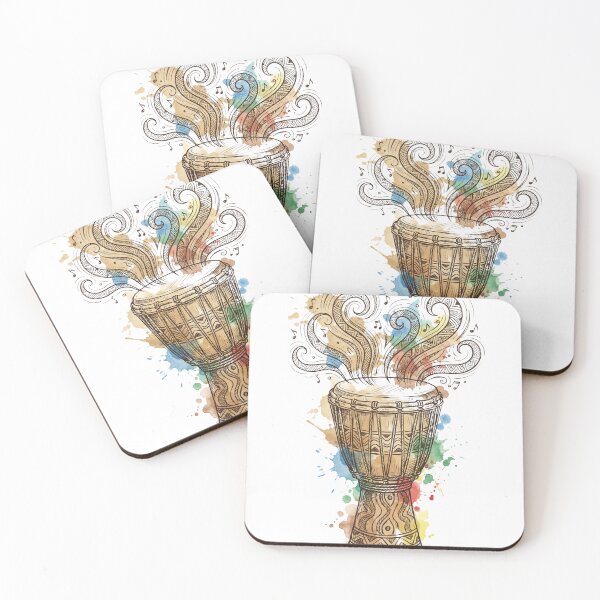 Item preview, Rhythm of the Soul - Watercolor Djembe Drum Art designed and sold by Everyday Epics.