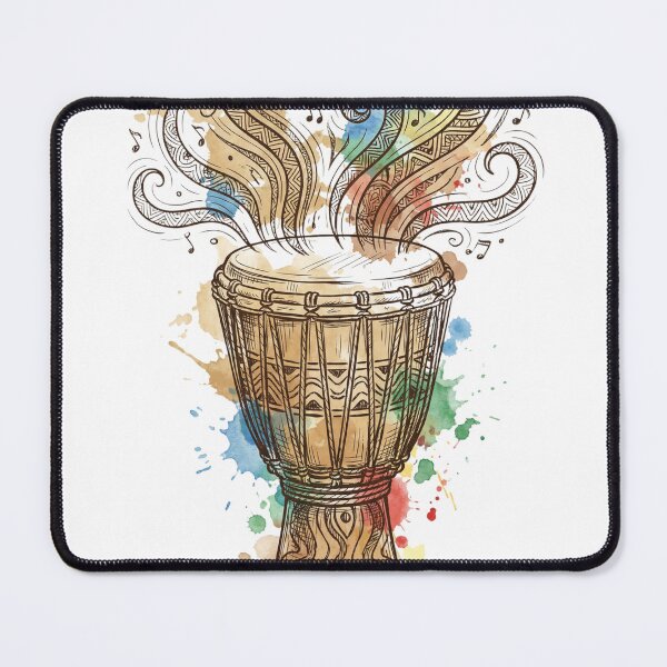 Item preview, Rhythm of the Soul - Watercolor Djembe Drum Art designed and sold by Everyday Epics.