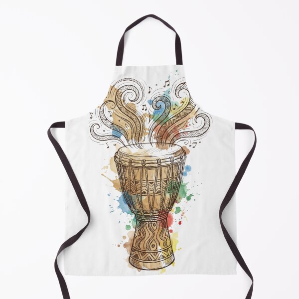 Item preview, Rhythm of the Soul - Watercolor Djembe Drum Art designed and sold by Everyday Epics.