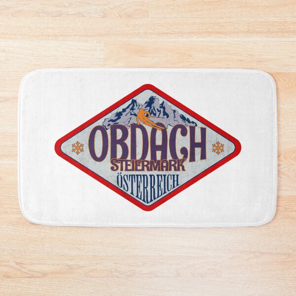 Item preview, Obdach, Steiermark, Osterreich, Austria, Vintage skiing badge design designed and sold by Wanderful-roads.