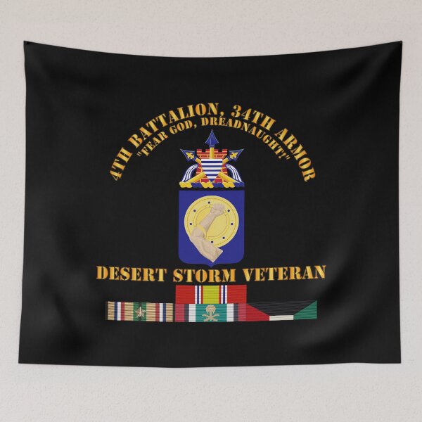 Item preview, Army - 4th Bn, 34th Armor - Desert Storm Veteran designed and sold by Military Insignia Products.