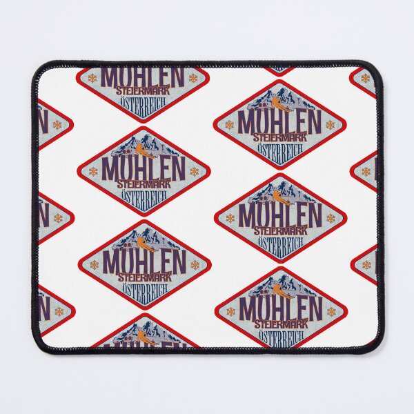 Item preview, Mühlen, Steiermark, Osterreich, Austria, Vintage skiing badge design designed and sold by Wanderful-roads.