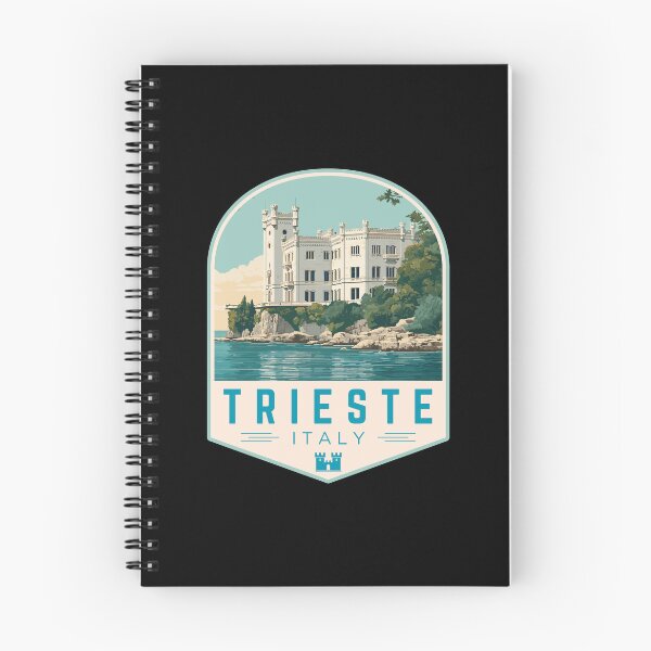 Item preview, Trieste in Friuli-Venezia Giulia, Italy Retro Travel Art Badge designed and sold by MaateoDesign.