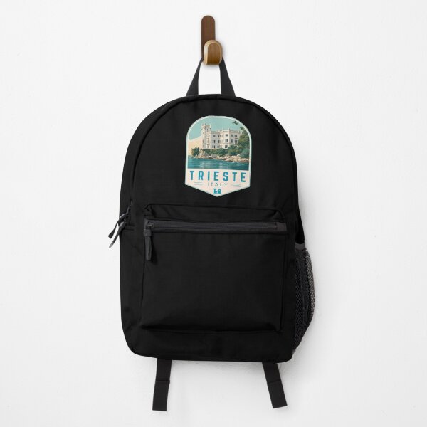 Item preview, Trieste in Friuli-Venezia Giulia, Italy Retro Travel Art Badge designed and sold by MaateoDesign.