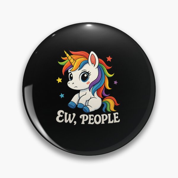 Item preview, Sassy "Ew People" Unicorn | Funny Grumpy Mythical Creature Graphic designed and sold by DesignsDominus.