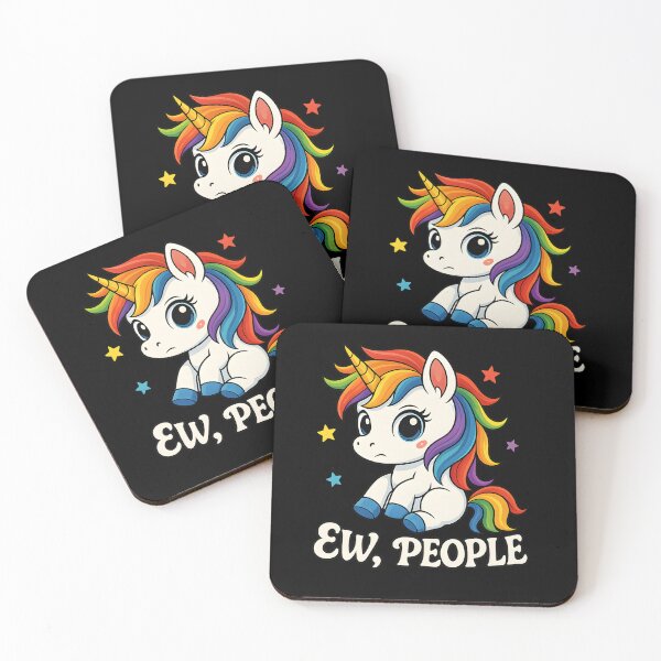 Item preview, Sassy "Ew People" Unicorn | Funny Grumpy Mythical Creature Graphic designed and sold by DesignsDominus.