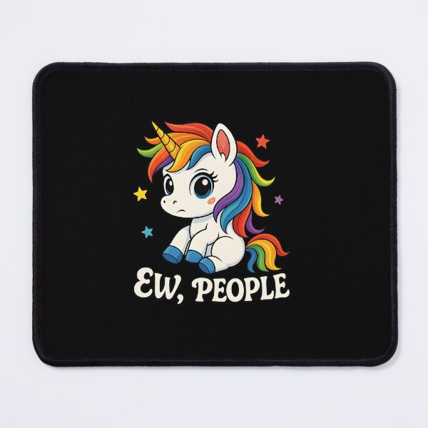 Item preview, Sassy "Ew People" Unicorn | Funny Grumpy Mythical Creature Graphic designed and sold by DesignsDominus.