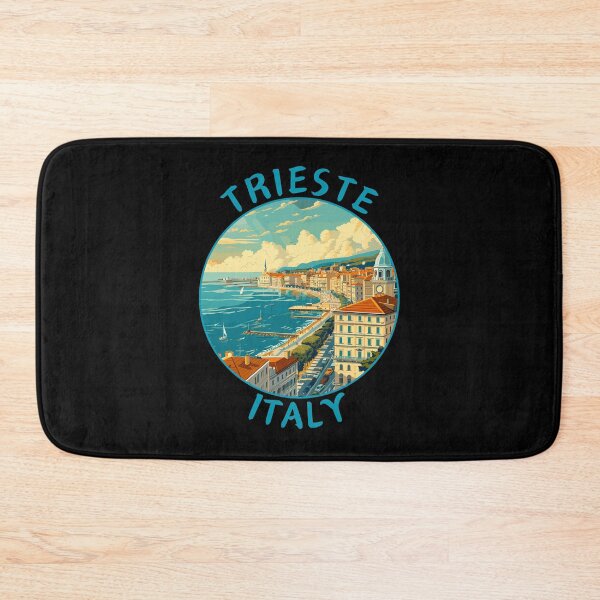 Item preview, Trieste in Friuli-Venezia Giulia, Italy Retro Travel Art Circle Emblem designed and sold by MaateoDesign.
