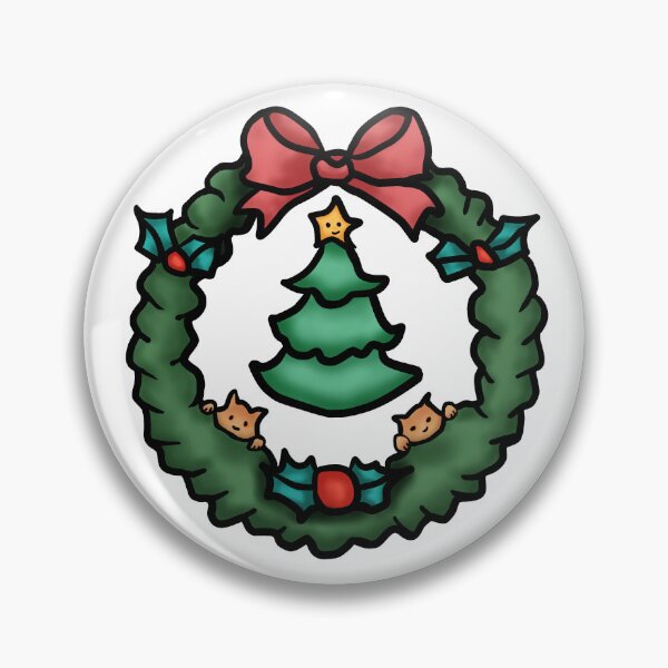 Item preview, Holiday Decor Christmas Wreath Sticker designed and sold by Sioraggi.