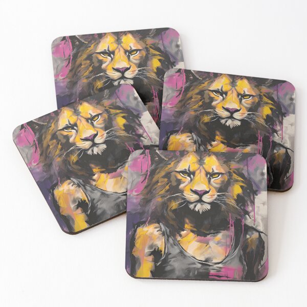 Item preview, Lion wearing a tank top in a modern style designed and sold by Mianku | Für das Leben.
