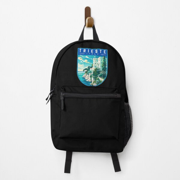 Item preview, Trieste (Friuli-Venezia Giulia) in Italy, Vintage Travel Art Badge designed and sold by MaateoDesign.