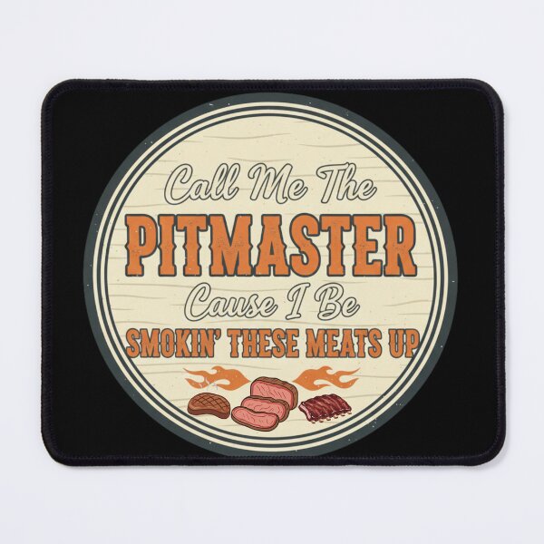 Item preview, Funny Pitmaster BBQ Quote - Smokin' These Meats Retro Grilling Typography Design - Cool Backyard Cookout Humor designed and sold by axiksa10.