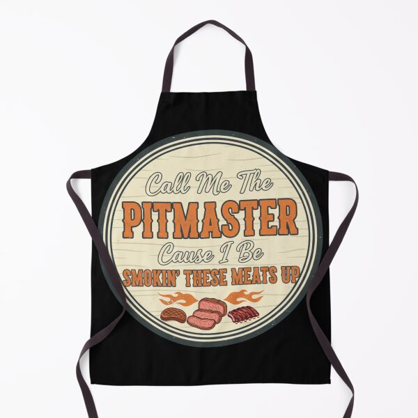 Item preview, Funny Pitmaster BBQ Quote - Smokin' These Meats Retro Grilling Typography Design - Cool Backyard Cookout Humor designed and sold by axiksa10.