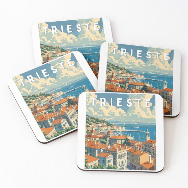 Item preview, Trieste in Friuli-Venezia Giulia, Italy Vintage Art Travel Landscape designed and sold by MaateoDesign.