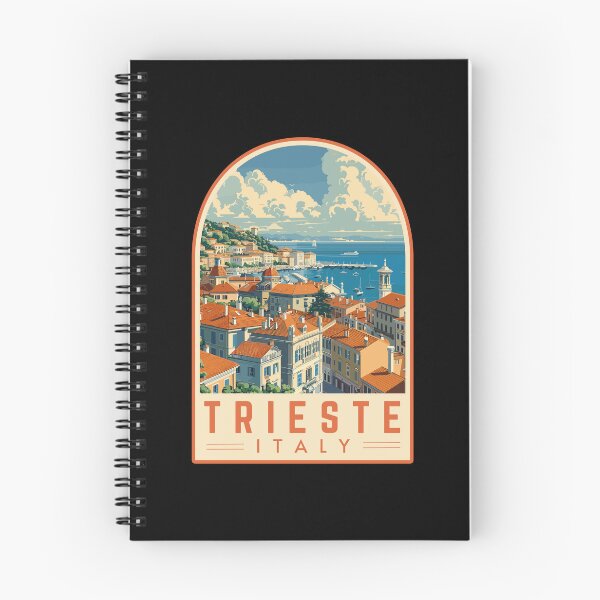 Item preview, Trieste in Friuli-Venezia Giulia, Italy Vintage Travel Art Emblem designed and sold by MaateoDesign.