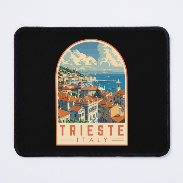 Item preview, Trieste in Friuli-Venezia Giulia, Italy Vintage Travel Art Emblem designed and sold by MaateoDesign.