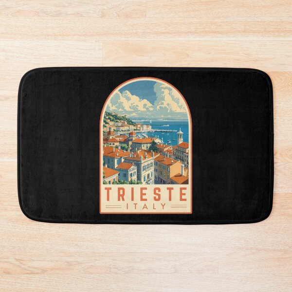 Item preview, Trieste in Friuli-Venezia Giulia, Italy Vintage Travel Art Emblem designed and sold by MaateoDesign.