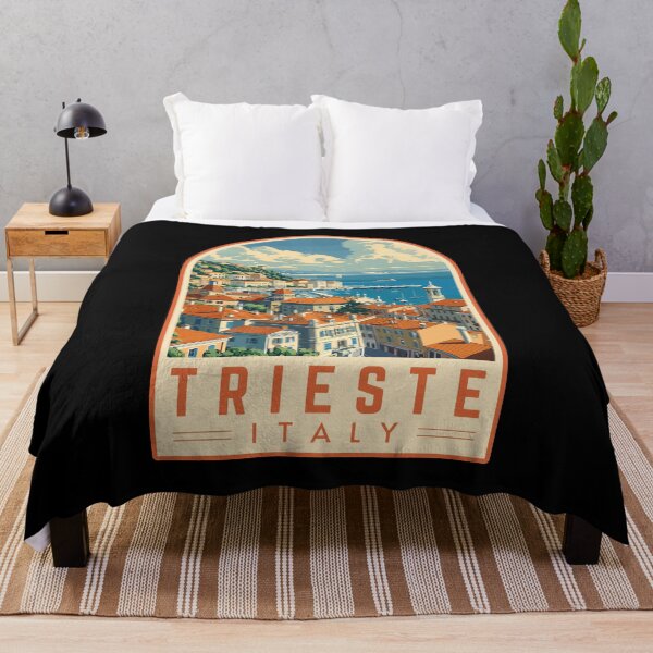 Item preview, Trieste in Friuli-Venezia Giulia, Italy Vintage Travel Art Emblem designed and sold by MaateoDesign.