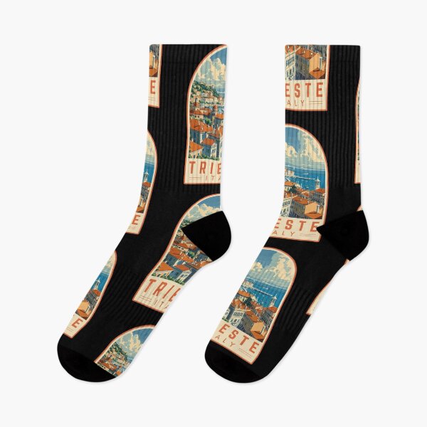 Item preview, Trieste in Friuli-Venezia Giulia, Italy Vintage Travel Art Emblem designed and sold by MaateoDesign.