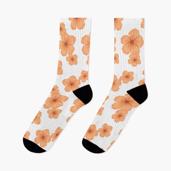 Item preview, Peach flower watercolor pattern designed and sold by Fridayscorner.