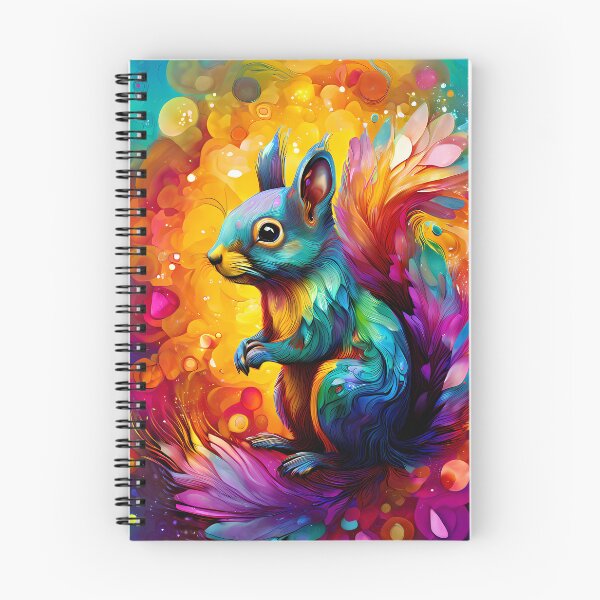 Item preview, A colorful squirrel in an abstract burst of color designed and sold by Mianku | Für das Leben.