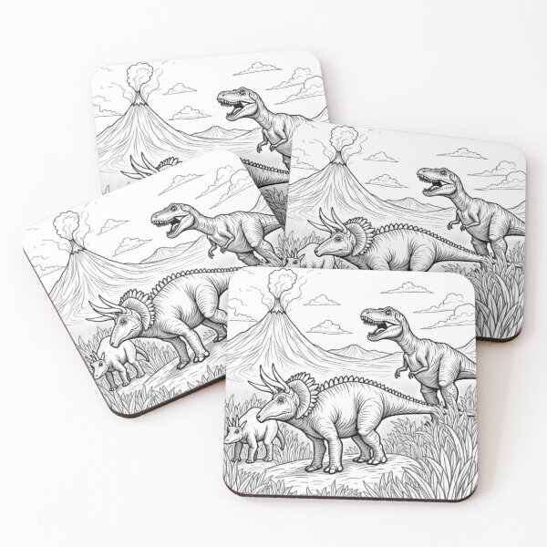 Item preview, Mega Cute Dinosaur & Animal Collection – Adorable Kids Stickers & Room Decor designed and sold by Artaprintly.