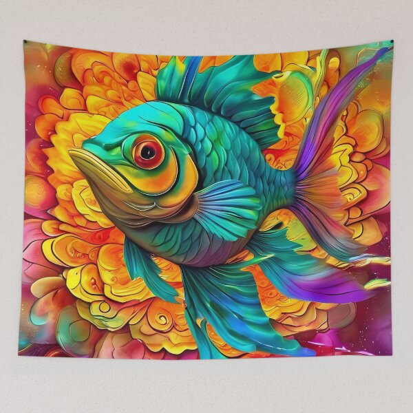 Item preview, Tropical fish in vibrant colors designed and sold by Mianku | Für das Leben.