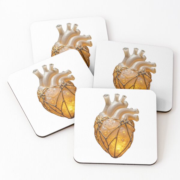 Item preview, Golden Anatomical Heart – Surreal Art Object designed and sold by Creative88Art.