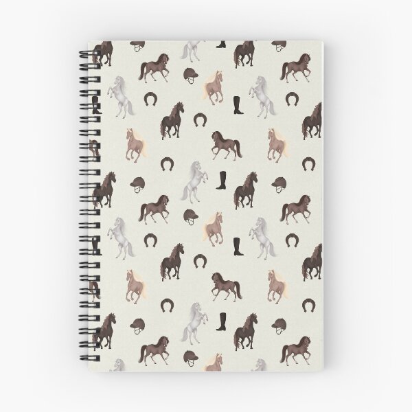 Item preview, Vintage Equestrian Horses Pattern on Off-white designed and sold by AnnikaisDrawing.