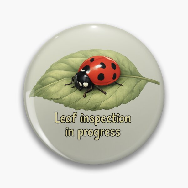 Item preview, Leaf Inspection in Progress Ladybird Illustration designed and sold by ChirpInc.