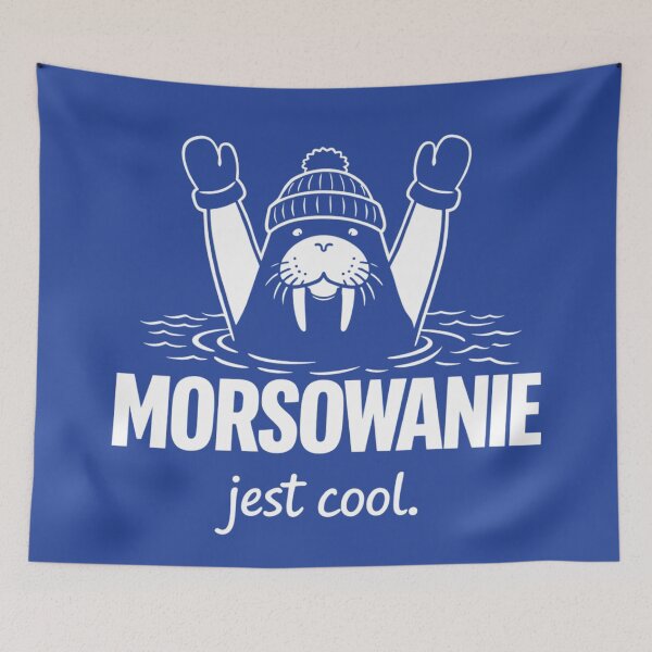 Item preview, Morsowanie Jest Cool | Funny Walrus | Funny Polish Quote designed and sold by Anniko Art Studio.