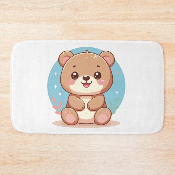 Item preview, Kawaii Bear – Cute Plush Bear Illustration designed and sold by Rocamisetas.