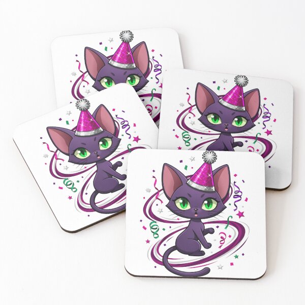 Item preview, Oriental Cat Twist Turn New Year Chibi Funny Elegant Cat Sarcastic Holiday Design designed and sold by GiftsForge.