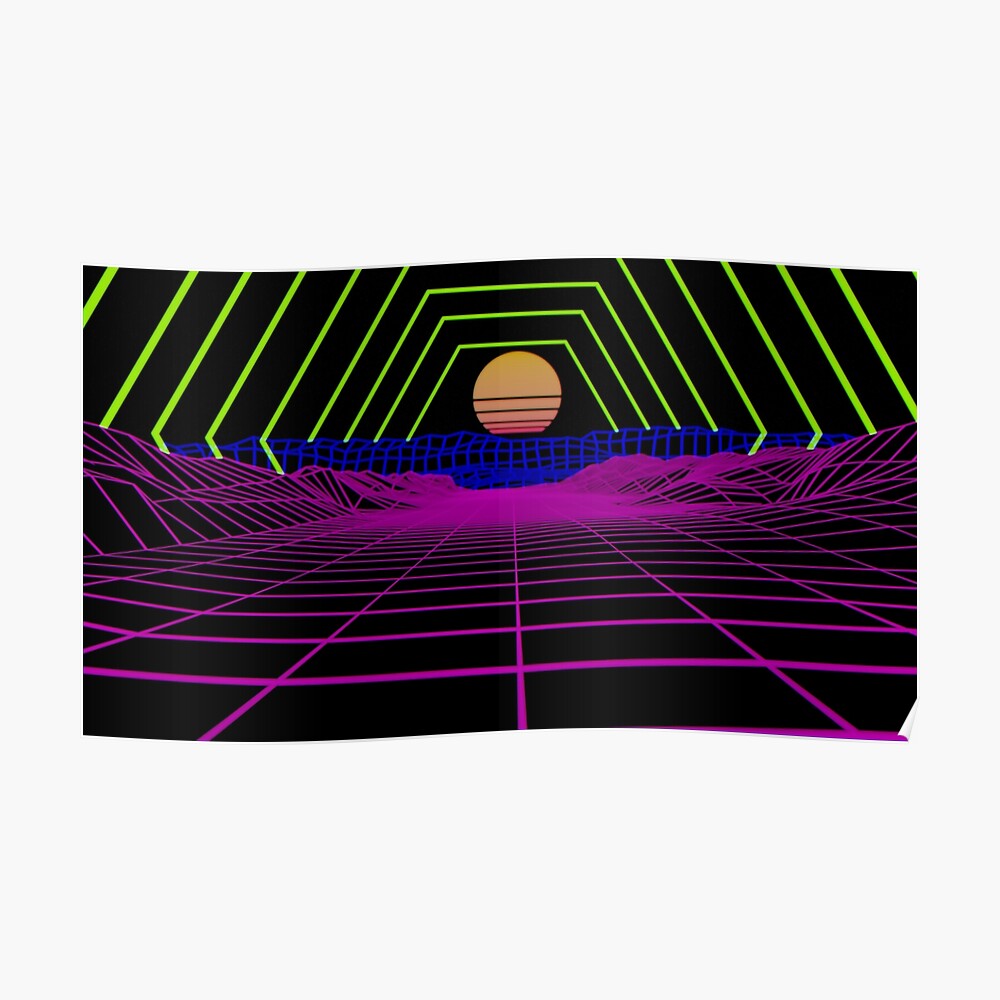 Vaporwave Outrun 80s Sticker By v3rag3 Redbubble