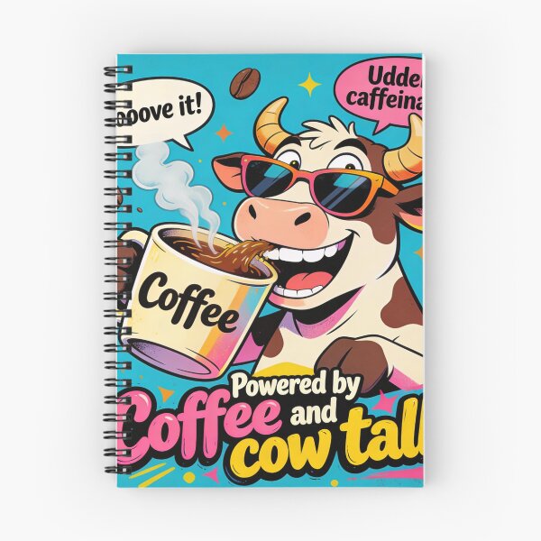 Item preview, Powered by Coffee and Cow Talk designed and sold by PrintYourStyle.