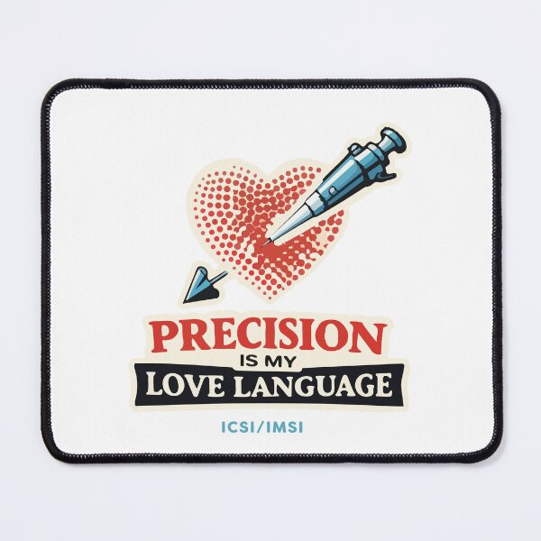 Item preview, Precision Is My Love Language — ICSI/IMSI Micropipette Design designed and sold by BeetleDots.