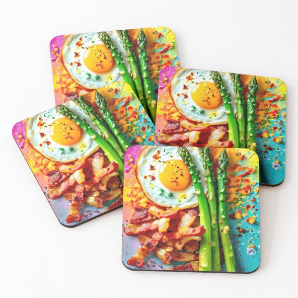 Item preview, Breakfast: Asparagus, bacon and fried egg designed and sold by Mianku | Für das Leben.