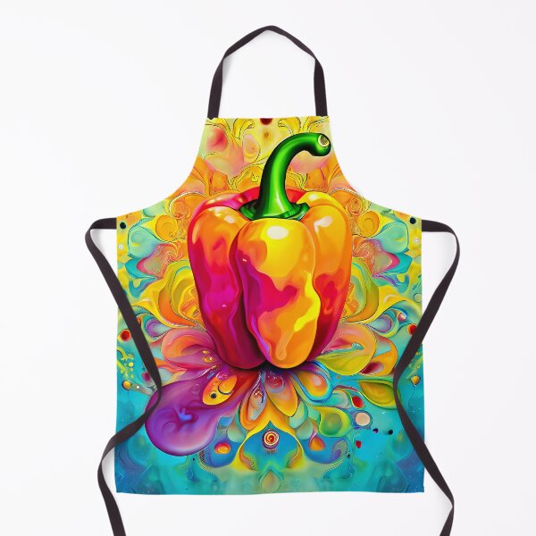 Item preview, Psychedelic peppers in vibrant colors designed and sold by Mianku | Für das Leben.